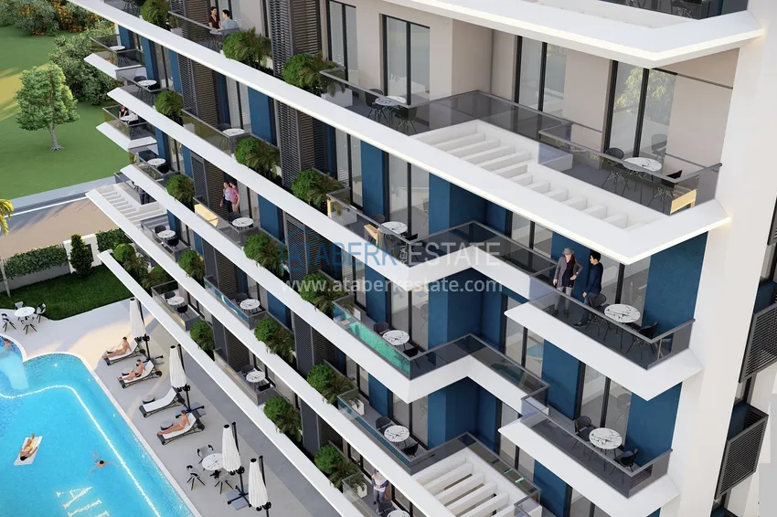 Nowy projekt poza planem w Avsallar: kompleks mieszkalny o oryginalnej architekturze  12 
