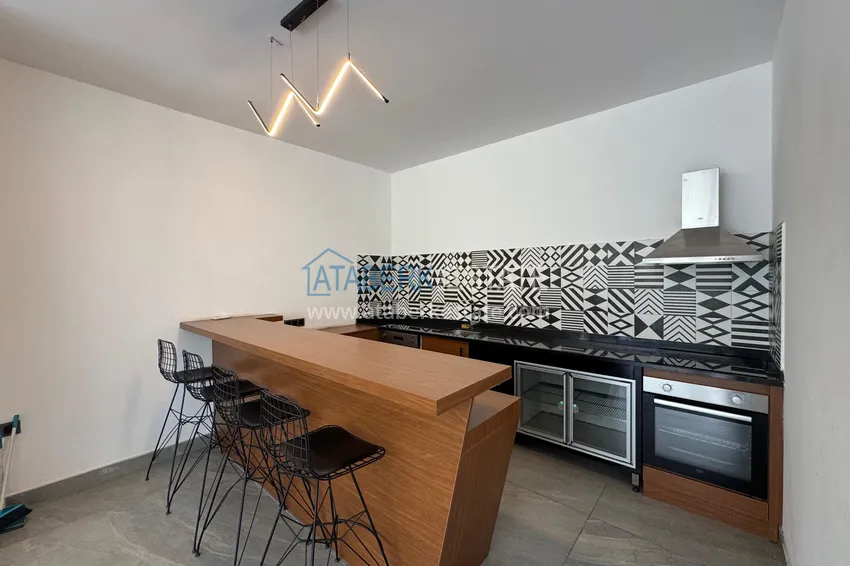 Duplex 2+1 z meblami i widokiem na góry w młodym nowoczesnym kompleksie, dzielnica Oba — Alanya 14 