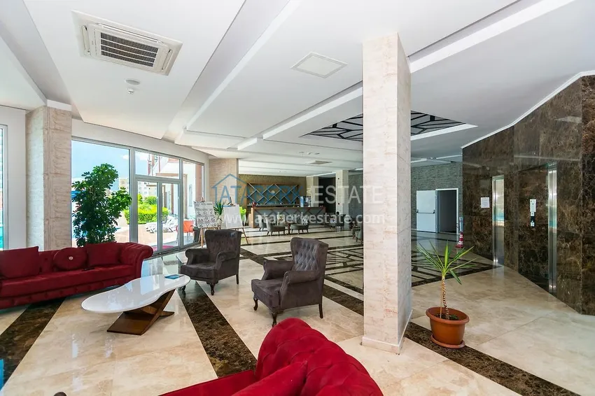 Umeblowane studio typu penthouse z widokiem na góry w Mahmutlar, Alanya  13 