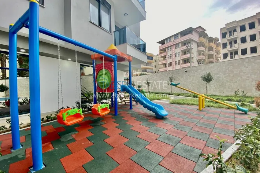 Apartament 1+1 z widokiem na morze i fortecę - centrum Alanyi  13 