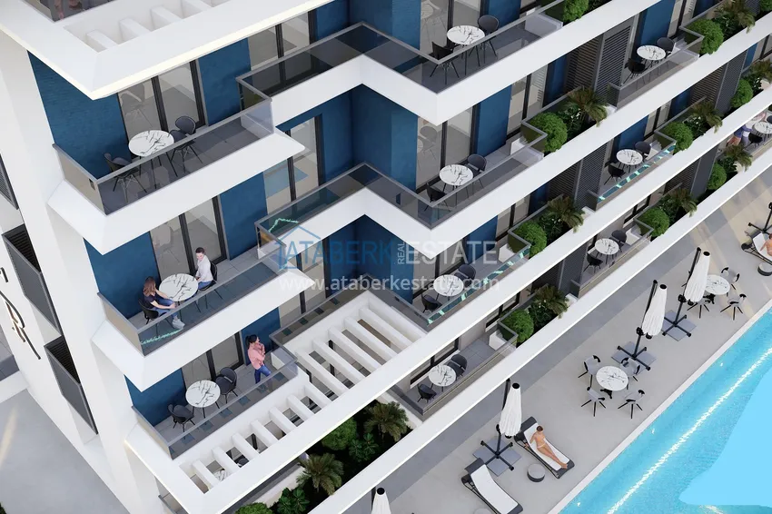Nowy projekt poza planem w Avsallar: kompleks mieszkalny o oryginalnej architekturze  13 