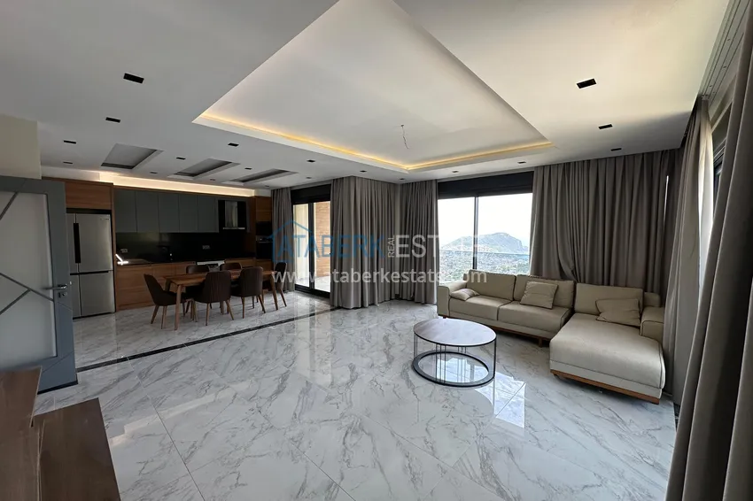 Kupuj  Luksusowy dwupoziomowy penthouse z panoramicznym widokiem w prestiżowym kompleksie — Tepe, Centrum Alanya 7 