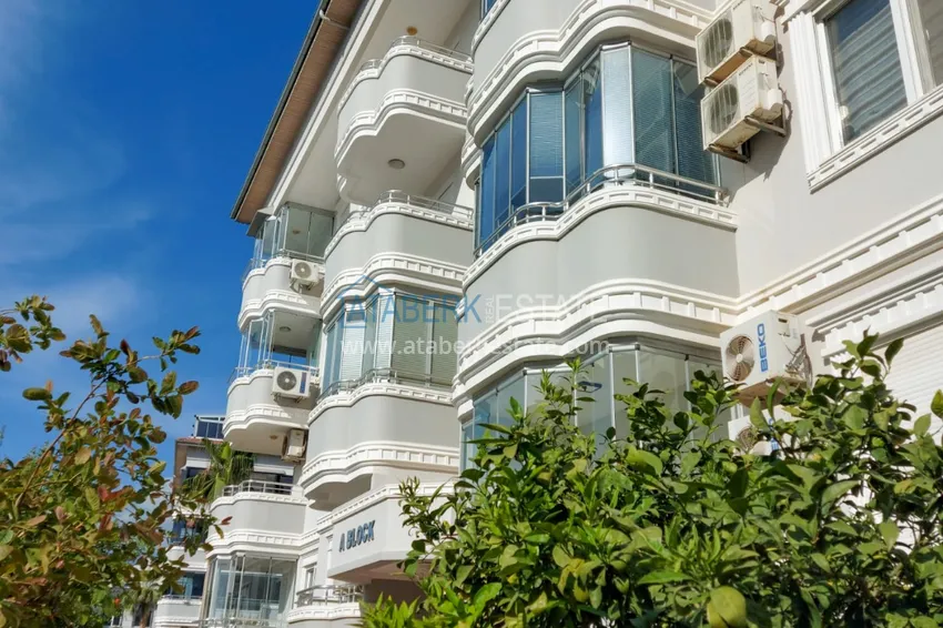 Duplex 3+1 z meblami w komfortowym kompleksie — Alanya, dzielnica Oba 14 