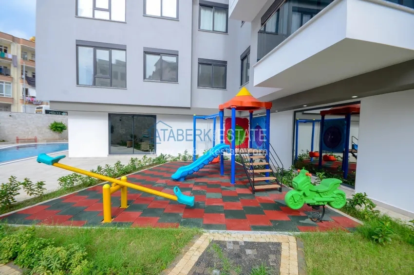 Apartament 1+1 z widokiem na morze i fortecę - centrum Alanyi  14 