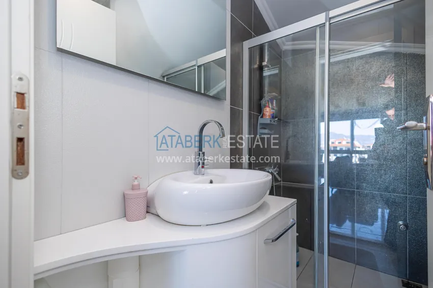 Kupuj  Umeblowany dwupoziomowy penthouse z widokiem na góry — Alanya, dzielnica Kestel 13 
