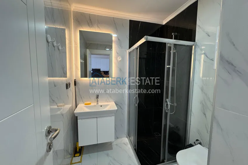 Kupuj  Jednopokojowy apartament z meblami i widokiem na morze w okazyjnej cenie — Kargicak, Alanya 13 