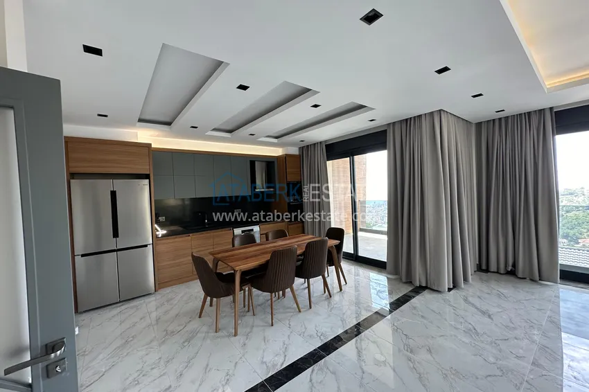 Kupuj  Luksusowy dwupoziomowy penthouse z panoramicznym widokiem w prestiżowym kompleksie — Tepe, Centrum Alanya 8 