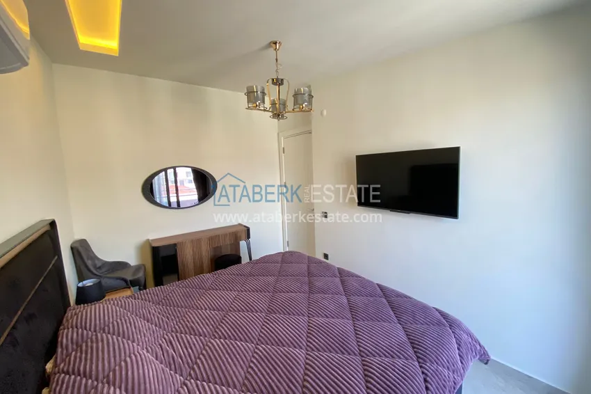 Kupuj  Panoramiczny duplex 2+1 z meblami w samym centrum Alanyi — Nadaje się do wynajęcia krótkoterminowego  12 