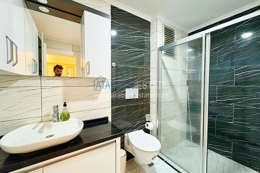 Kupuj  Apartament liniowy 3+1 z oddzielną kuchnią i przeszklonymi balkonami - Alanya, Mahmutlar 13 