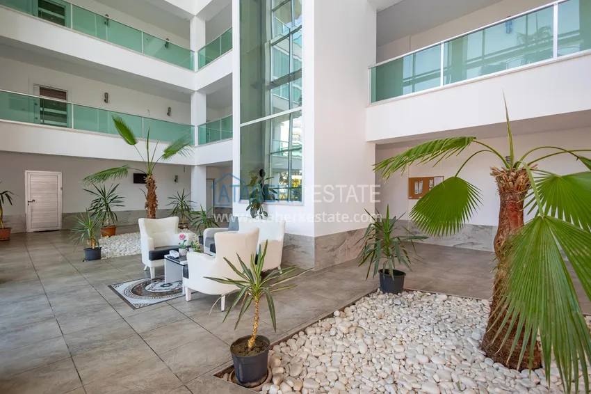 Apartament 1+1 z meblami i widokiem na morze — Kestel, Alanya 14 