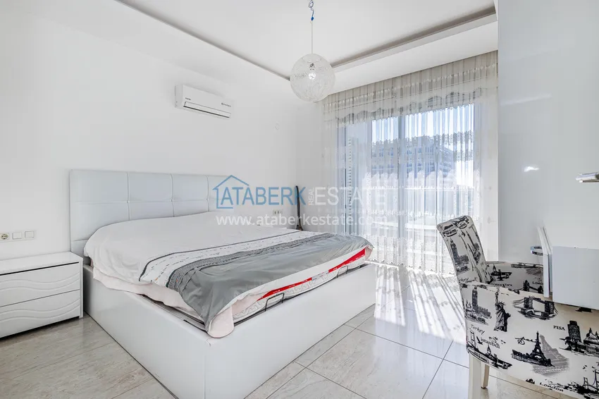 Kupuj  Apartament 1+1 z meblami i widokiem na morze — Kestel, Alanya 14 
