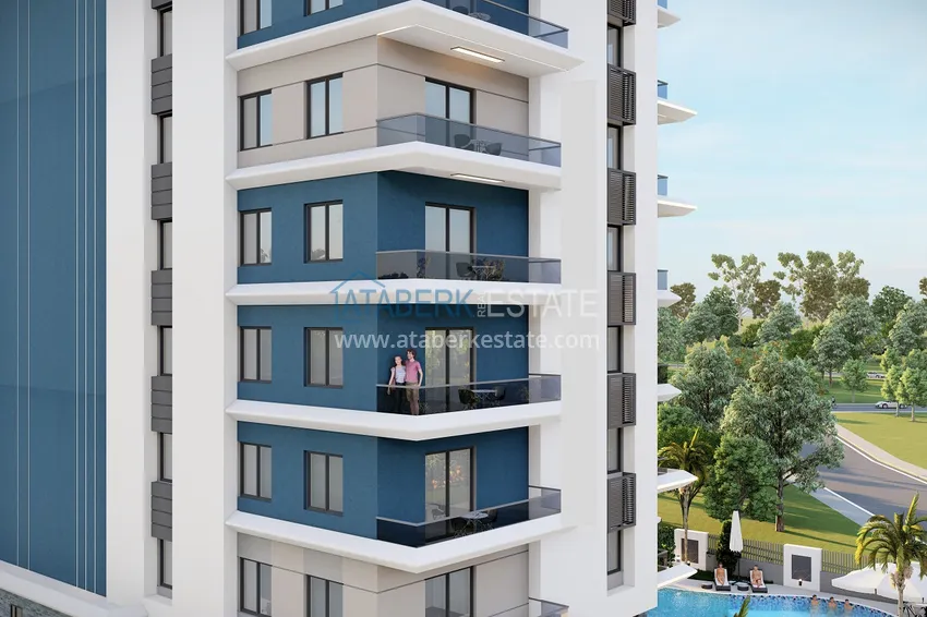Nowy projekt poza planem w Avsallar: kompleks mieszkalny o oryginalnej architekturze  15 