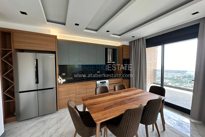 Kupuj  Luksusowy dwupoziomowy penthouse z panoramicznym widokiem w prestiżowym kompleksie — Tepe, Centrum Alanya 9 