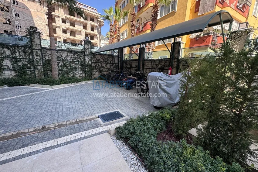 Panoramiczny duplex 2+1 z meblami w samym centrum Alanyi — Nadaje się do wynajęcia krótkoterminowego  16 