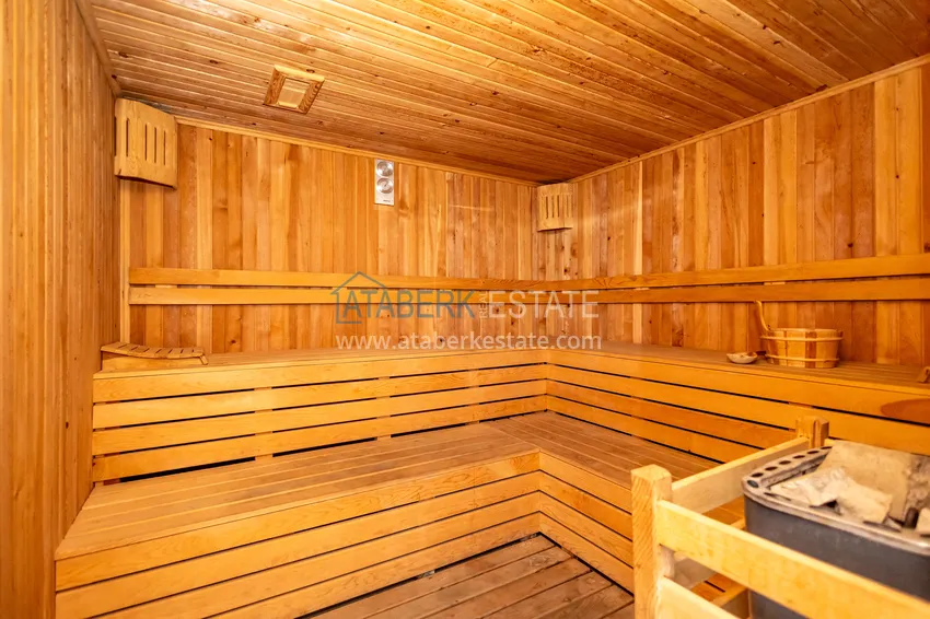 Apartament 1+1 z meblami i widokiem na morze — Kestel, Alanya 18 