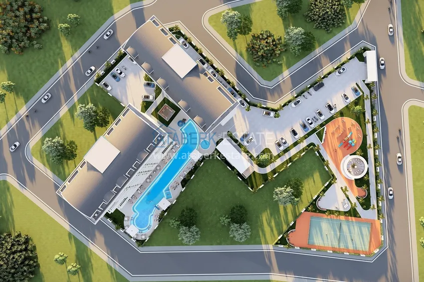 Nowy projekt poza planem w Avsallar: kompleks mieszkalny o oryginalnej architekturze  20 
