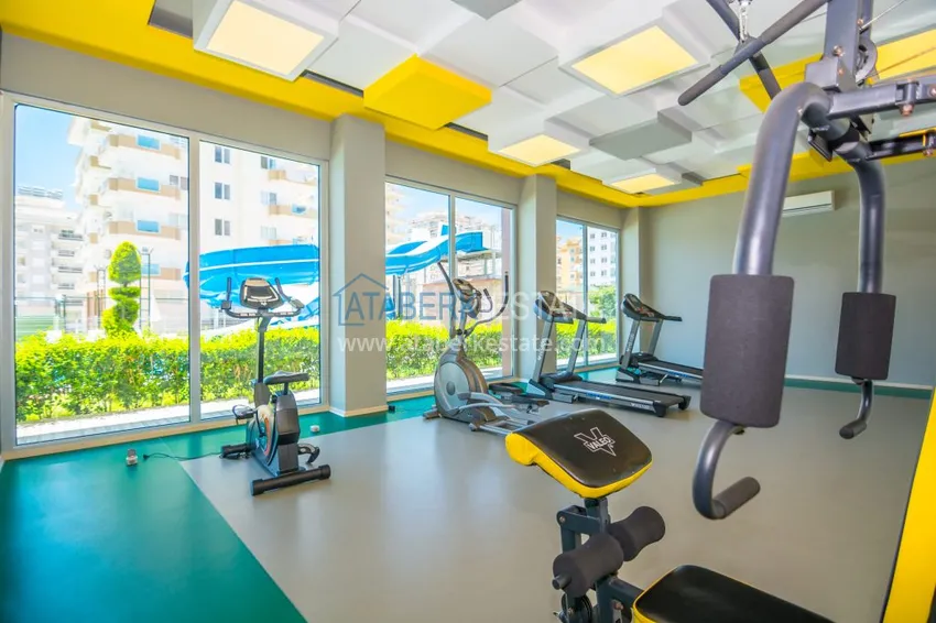 Umeblowane studio typu penthouse z widokiem na góry w Mahmutlar, Alanya  21 