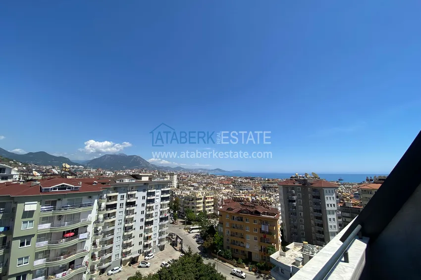 Kupuj  Panoramiczny duplex 2+1 z meblami w samym centrum Alanyi — Nadaje się do wynajęcia krótkoterminowego  19 