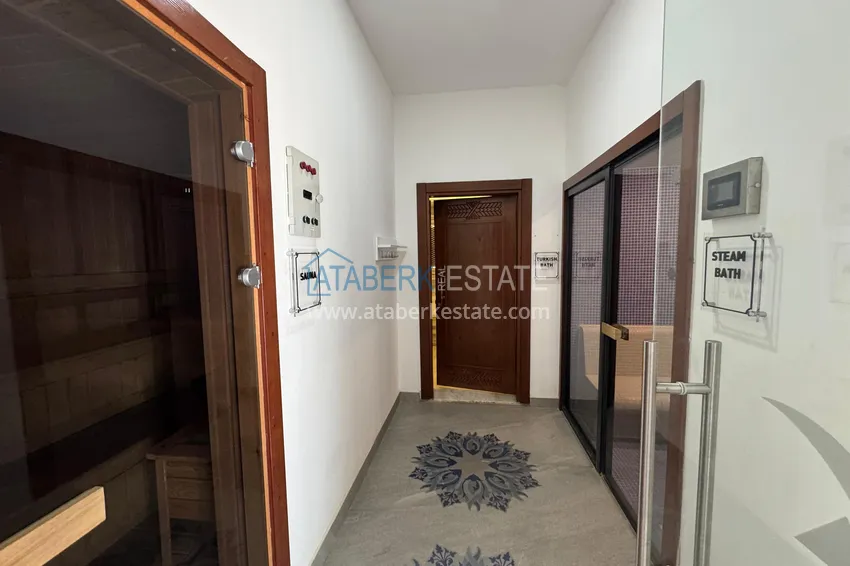 Nowo umeblowane mieszkanie z przeszklonym balkonem w nowoczesnym kompleksie - dzielnica Oba, Alanya 22 