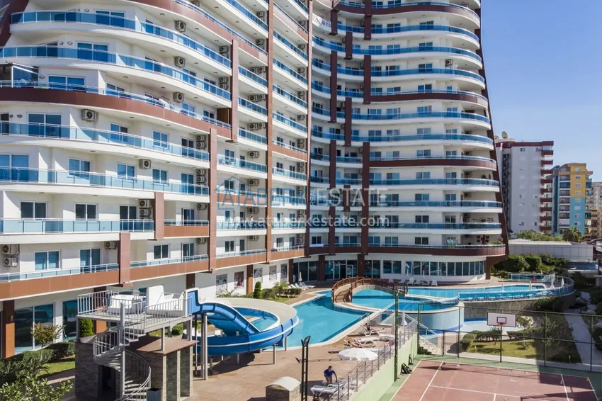 Umeblowane studio typu penthouse z widokiem na góry w Mahmutlar, Alanya  3 