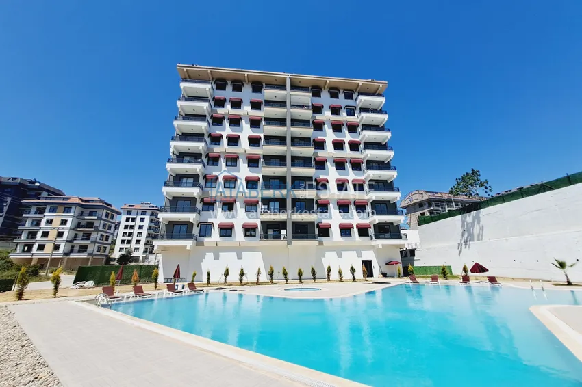 Jednopokojowe mieszkanie w nowym kompleksie mieszkalnym — Alanya, dzielnica Avsallar  2 