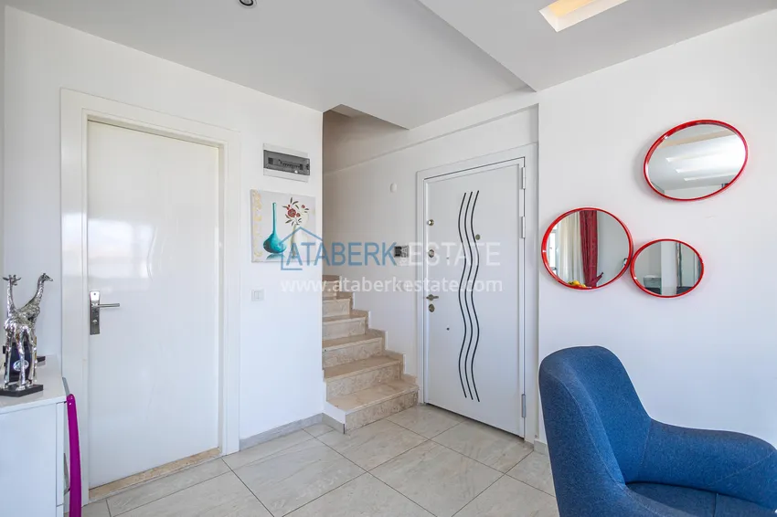 Kupuj  Umeblowany dwupoziomowy penthouse z widokiem na góry — Alanya, dzielnica Kestel 2 