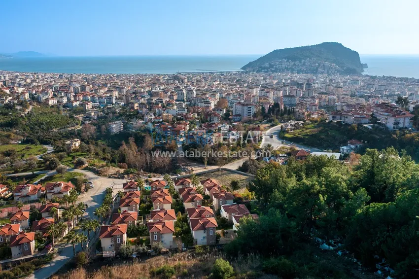 Umeblowana willa 3+1 w Alanyi, ze spektakularnymi panoramicznymi widokami - górska okolica Tepe 1 