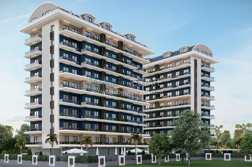 Nowy projekt poza planem w Avsallar: kompleks mieszkalny o oryginalnej architekturze  1 