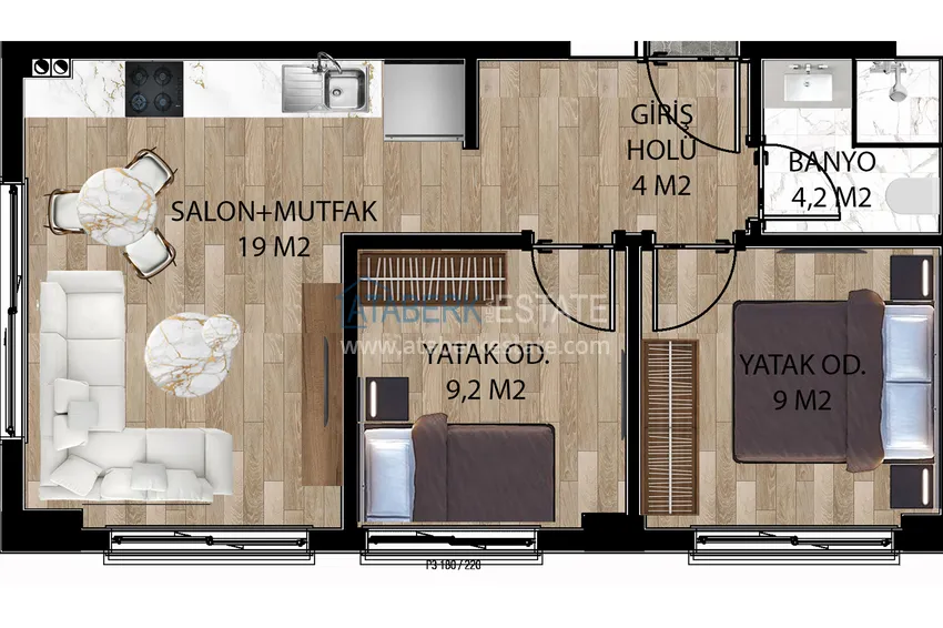 Kupuj taniej Nowoczesny kompleks mieszkaniowy w Antalyi, dzielnica Altintash — apartamenty z ratami i perspektywami wynajmu 3 