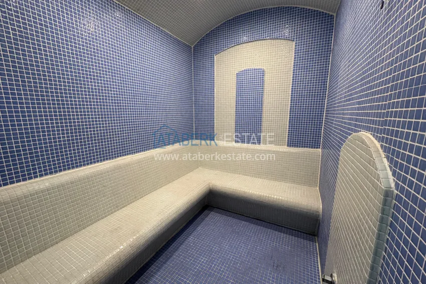 Duplex 2+1 z meblami i widokiem na góry w młodym nowoczesnym kompleksie, dzielnica Oba — Alanya 24 