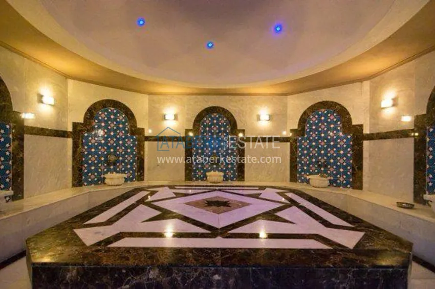 Umeblowane studio typu penthouse z widokiem na góry w Mahmutlar, Alanya  23 