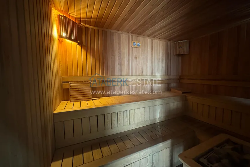 Duplex 2+1 z meblami i widokiem na góry w młodym nowoczesnym kompleksie, dzielnica Oba — Alanya 25 