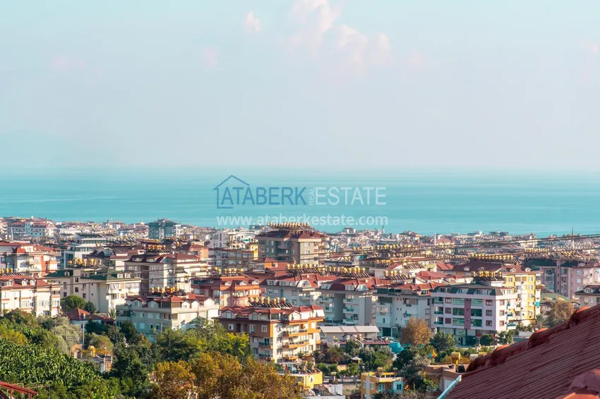Kupuj  Umeblowana willa 3+1 w Alanyi, ze spektakularnymi panoramicznymi widokami - górska okolica Tepe 27 