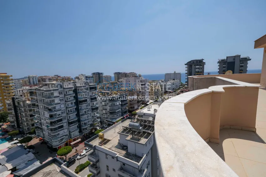 Kupuj  Dwupoziomowy penthouse 4+1 z widokiem na góry i morze — Alanya, dzielnica Mahmutlar  27 
