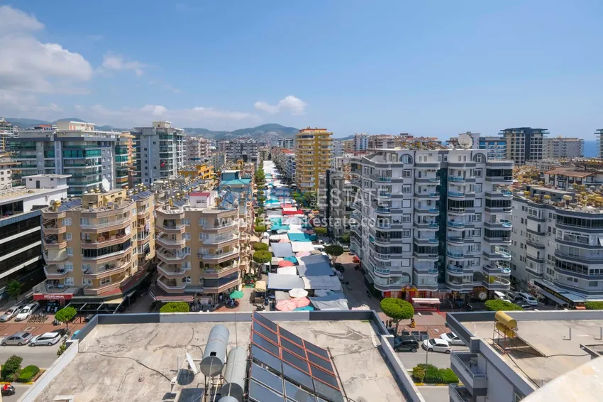 Kupuj  Dwupoziomowy penthouse 4+1 z widokiem na góry i morze — Alanya, dzielnica Mahmutlar  28 