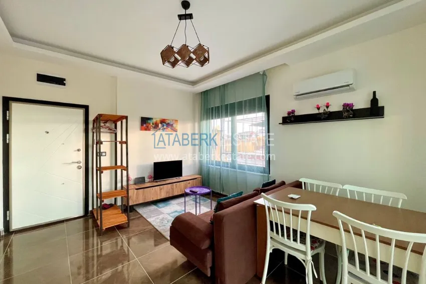 Apartament pod klucz z jedną sypialnią w centrum Alanyi — plaża Kleopatra  1 