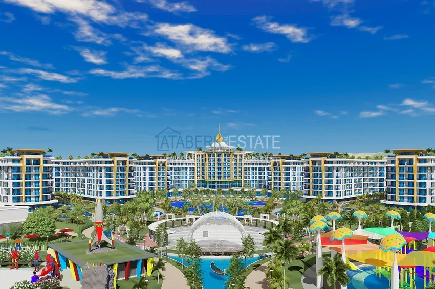 1+1 mieszkanie do wynajęcia w pięciogwiazdkowym ośrodku Turkler, Alanya (bez zwierząt domowych) E62 7 