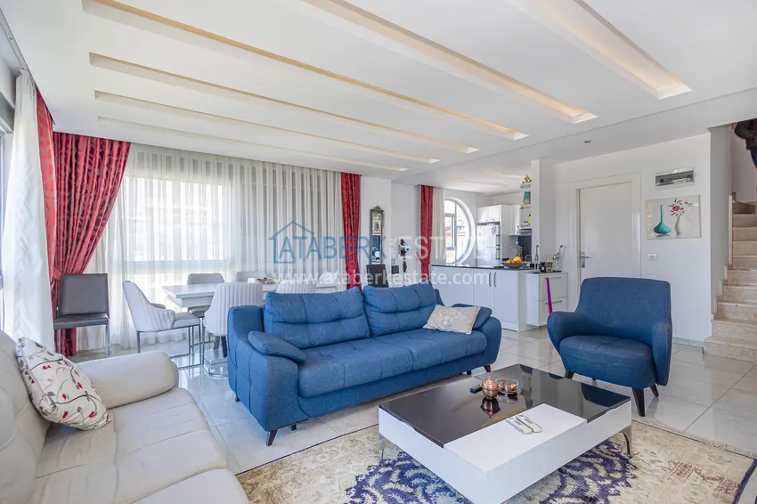 Kupuj  Umeblowany dwupoziomowy penthouse z widokiem na góry — Alanya, dzielnica Kestel 4 