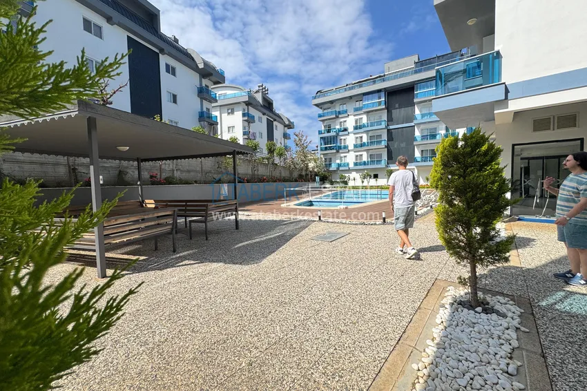 Nowo umeblowane mieszkanie z przeszklonym balkonem w nowoczesnym kompleksie - dzielnica Oba, Alanya 6 