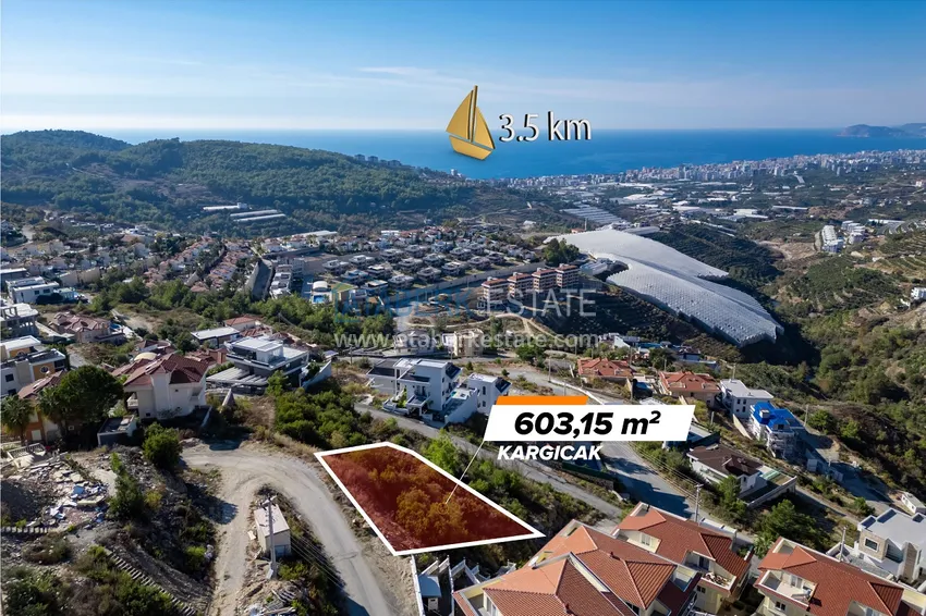 Działka w Alanya, dzielnica Kargicak 4 