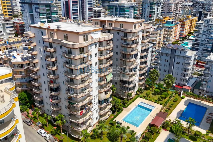 Dwupoziomowy penthouse 4+1 z widokiem na góry i morze — Alanya, dzielnica Mahmutlar  3 