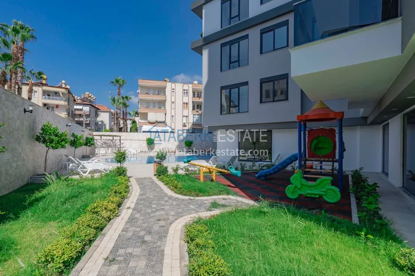 Apartament 1+1 z widokiem na morze i fortecę - centrum Alanyi  6 