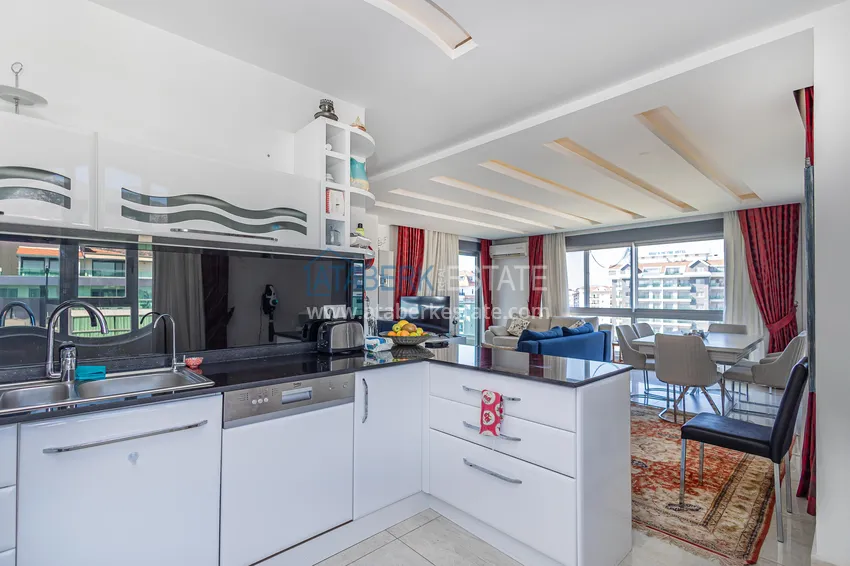 Kupuj  Umeblowany dwupoziomowy penthouse z widokiem na góry — Alanya, dzielnica Kestel 5 