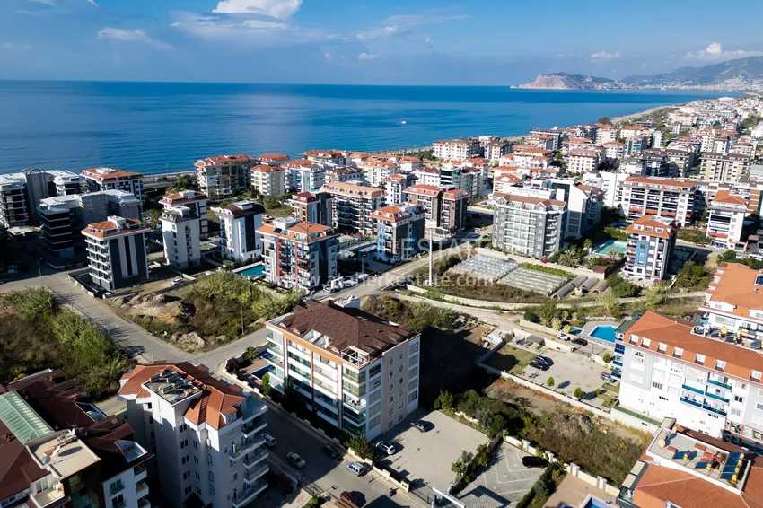Apartament 1+1 z meblami i widokiem na morze — Kestel, Alanya 4 