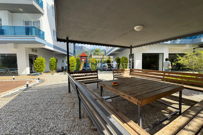 Nowo umeblowane mieszkanie z przeszklonym balkonem w nowoczesnym kompleksie - dzielnica Oba, Alanya 7 