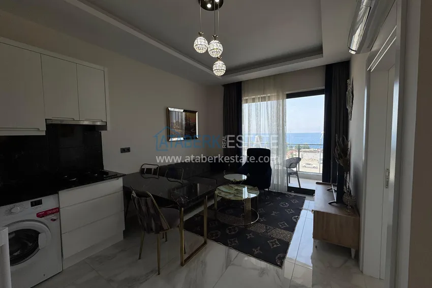 Kupuj  Jednopokojowy apartament z meblami i widokiem na morze w okazyjnej cenie — Kargicak, Alanya 4 