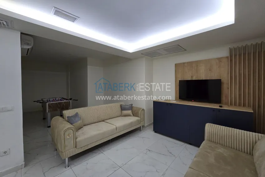 Apartament z widokiem na morze i nowymi meblami w rodzinnym kompleksie — Kargicak, Alanya 5 