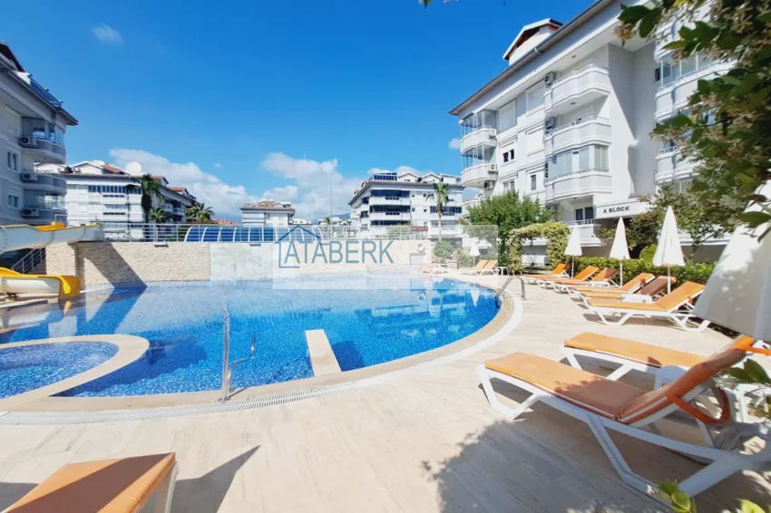 Duplex 3+1 z meblami w komfortowym kompleksie — Alanya, dzielnica Oba 9 
