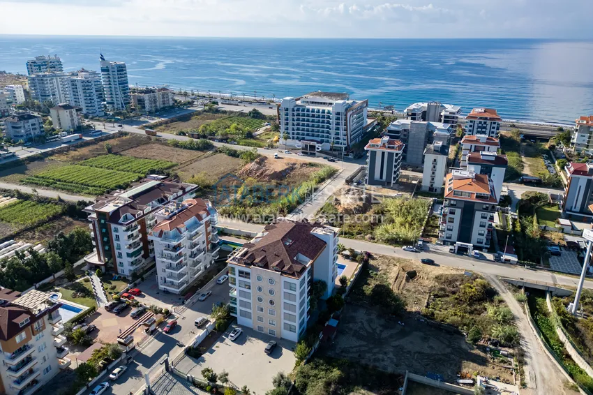 Apartament 1+1 z meblami i widokiem na morze — Kestel, Alanya 6 