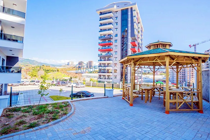 Apartament liniowy 3+1 z oddzielną kuchnią i przeszklonymi balkonami - Alanya, Mahmutlar 6 